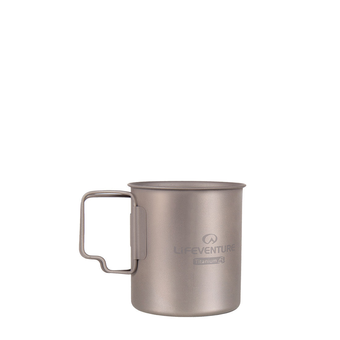 SilverAnt Double Wall Coffee Cup & Titanium Straw - Ultralight Titanium Everyday Coffee Cup 400ml/14fl oz - Camping Backpacking Hiking Mug Sandblasted